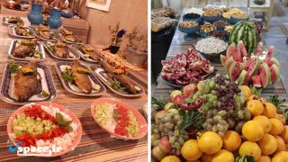 غذاهای لذیذ رستوران اقامتگاه بوم گردی رادک - چناران - روستای رادکان